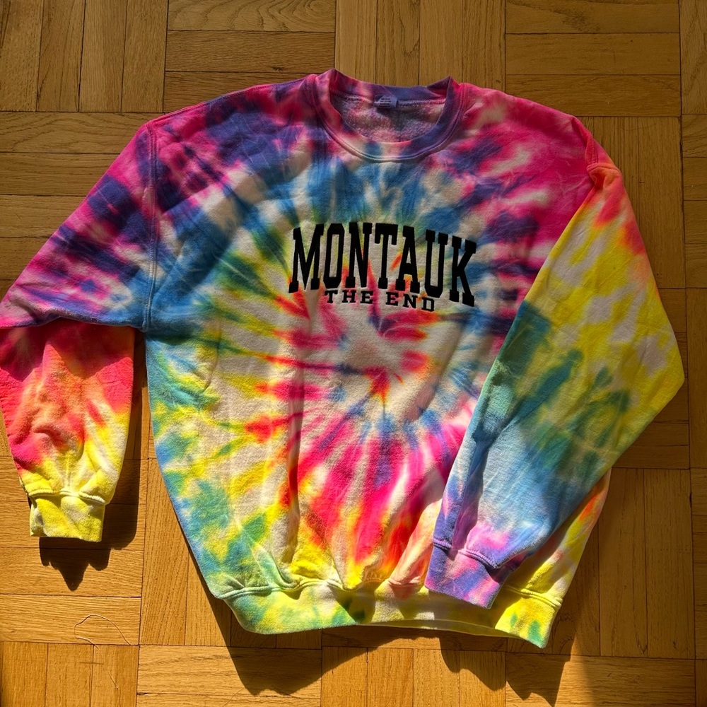 Montauk tie dye oversized and comfortable sweatshirt